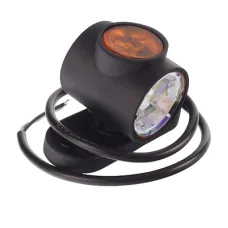 HORPOL LD2186 — LAMPA OBRYSOWA BIAŁO-CZERW.-POM. DIODOWA NA WYSIĘG. PROSTYM, KRÓTKA, 12/24V