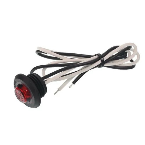 LAMPA OBRYSOWA CZERWONA DIODOWA 1-LED, 12/24V