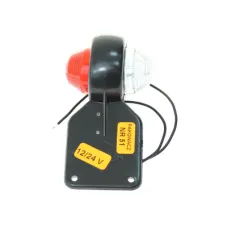 HORPOL LD368L — LAMPA OBRYSOWA BIAŁO-CZERWONA DIODOWA WISZĄCA, LEWA, 12/24V