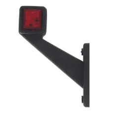 HORPOL LD433L — LAMPA OBRYSOWA BIAŁO-CZERWONA DIODOWA NA WYSIĘGNIKU UKOŚNYM, LEWA, 12/24V