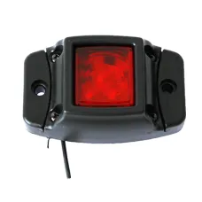 HORPOL LD438 — LAMPA OBRYSOWA CZERWONA DIODOWA NA PODST. GUMOWEJ, 12/24V