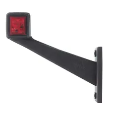 HORPOL LD442L — LAMPA OBRYSOWA BIAŁO-CZERWONA DIODOWA NA WYSIĘGNIKU UKOŚNYM, LEWA, 12/24V