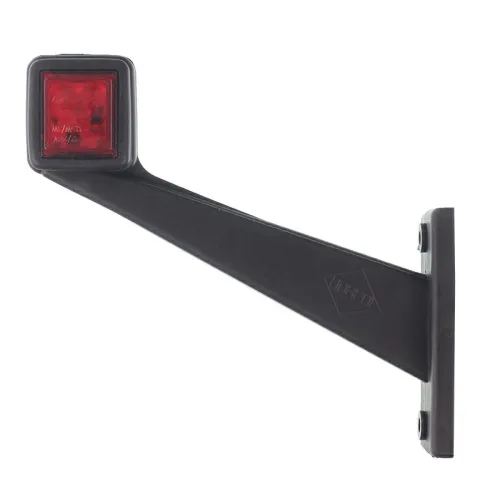 LAMPA OBRYSOWA BIAŁO-CZERWONA DIODOWA NA WYSIĘGNIKU UKOŚNYM, LEWA, 12/24V