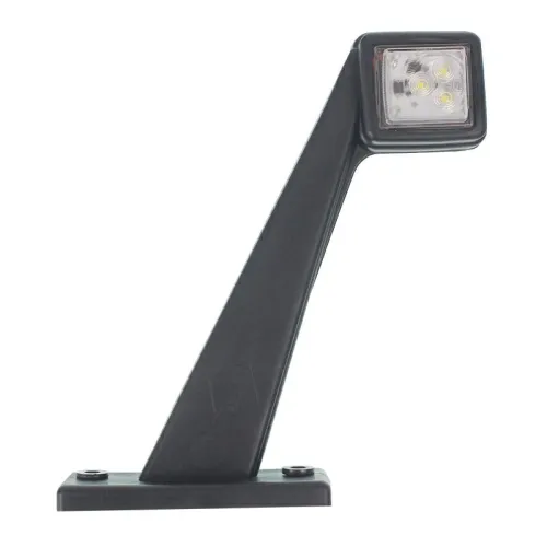 LAMPA OBRYSOWA BIAŁO-CZERWONA DIODOWA NA WYSIĘGNIKU UKOŚNYM, PRAWA, 12/24V