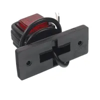 LAMPA OBRYSOWA BIAŁO-CZERWONA DIODOWA NA WYSIĘGNIKU PROSTYM,PRAWA KRÓT. 12/24V