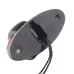 LAMPA OBRYSOWA BIAŁO-CZERWONA DIODOWA NA PODSTAWIE OWALNEJ, KRÓTKA,12/24V