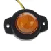 LAMPA OBRYSOWA POMARAŃCZOWA DIODOWA POJEDYNCZA 12/24V