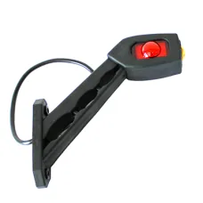 HORPOL LD518P — LAMPA OBRYSOWA BIAŁO-CZERW.-POM. DIODOWA NA WYSIĘG. UKOŚNYM, PRAWA, DŁUGA, 12/24...