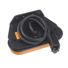 HORPOL LD650 — LAMPA OBRYSOWA POMARAŃCZOWA DIODOWA Z UCHWYTEM, KABEL  Z ZACISKIEM, 12/24V