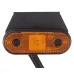 LAMPA OBRYSOWA POMARAŃCZOWA DIODOWA Z UCHWYTEM, KABEL  Z ZACISKIEM, 12/24V
