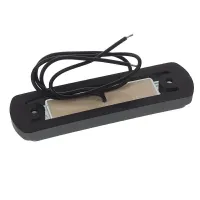 LAMPA OBRYSOWA BIAŁA DIODOWA NA PODST.GUMOWEJ PROSTEJ, 12/24V MAN TGA