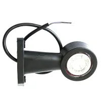 LAMPA OBRYSOWA BIAŁO-CZERWONA DIODOWA NA WYSIĘGNIKU PROSTYM, L/P DŁUGA,12/24V