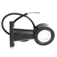 HORPOL LD722 — LAMPA OBRYSOWA BIAŁO-CZERWONA DIODOWA NA WYSIĘGNIKU PROSTYM, L/P DŁUGA,12/24V