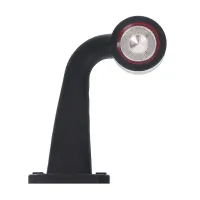 LAMPA OBRYSOWA BIAŁO-CZERWONA DIODOWA NA WYSIĘGNIKU ŁAMANYM,PRAWA DŁUGA,12/24V