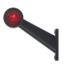 HORPOL LD726L — LAMPA OBRYSOWA BIAŁO-CZERWONA DIODOWA NA WYSIĘGNIKU UKOŚNYM,LEWA DŁUGA,12/24V