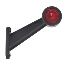 HORPOL LD726P — LAMPA OBRYSOWA BIAŁO-CZERWONA DIODOWA NA WYSIĘGNIKU UKOŚNYM,PRAWA DŁUGA,12/24V
