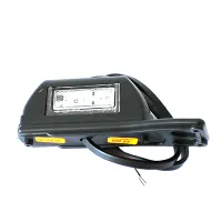 LAMPA OBRYSOWA BIAŁO-CZERWONA DIODOWA Z WIESZAKIEM, PRAWA, 12/24V