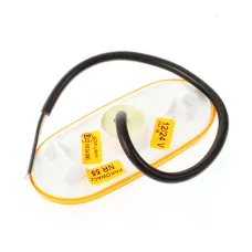 HORPOL LD941 — LAMPA OBRYSOWA POMARAŃCZOWA DIODOWA OWALNA, BEZ UCHWYTU, Z ODBL, 12/24V - MB