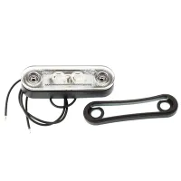 LAMPA OBRYSOWA BIAŁA DIODOWA OWALNA 12/24V, Z PODKŁADKAMI - SCHMITZ, KRONE