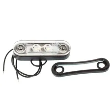 HORPOL LD956 — LAMPA OBRYSOWA BIAŁA DIODOWA OWALNA 12/24V, Z PODKŁADKAMI - SCHMITZ, KRONE