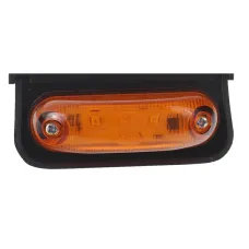 HORPOL LD 233 — LAMPA OBRYSOWA POMARAŃCZOWA OWALNA NAROŻNA, DIODOWA, 12/24V