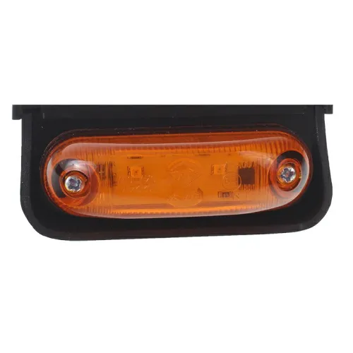 LAMPA OBRYSOWA POMARAŃCZOWA OWALNA NAROŻNA, DIODOWA, 12/24V