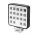 LAMPA ROBOCZA HALOGEN LED, 19 LED MINI, KWADRATOWA, 10-36V, 83X83X20 MM, OBUDOWA ALUM.
