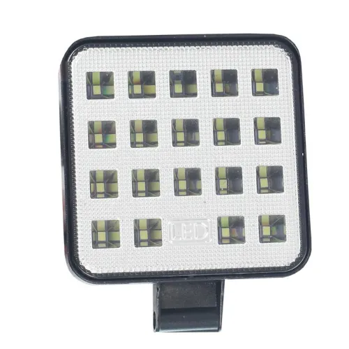 LAMPA ROBOCZA HALOGEN LED, 19 LED MINI, KWADRATOWA, 10-36V, 83X83X20 MM, OBUDOWA ALUM.