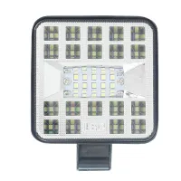 LAMPA ROBOCZA HALOGEN LED, 29 LED MINI, KWADRATOWA, 10-36V, 83X83X20 MM, OBUDOWA ALUM.