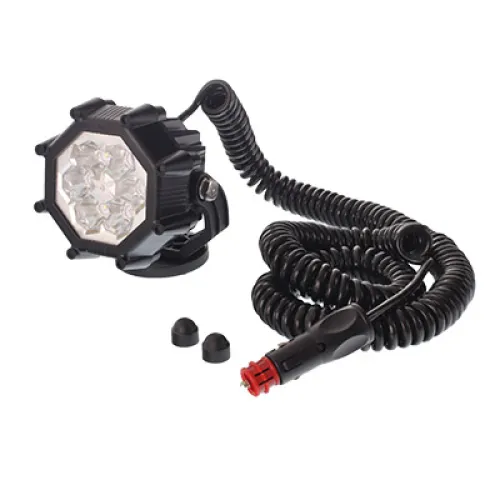 LAMPA ROBOCZA LEDOWA SZEŚCIOKĄTNA, 6 LED NA MAGNESIE, 107X113MM, L=8000MM