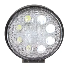  LRW080F — LAMPA ROBOCZA LEDOWA OKRĄGŁA,  8 LED 12-24V, 8X3W, FI 116MM, OBUDOWA ALUM.
