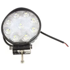  LRW090F — LAMPA ROBOCZA LEDOWA OKRĄGŁA,  9 LED 12-24V, 9X3W, FI 116MM, OBUDOWA ALUM.