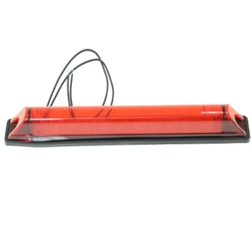 LAMPA CZERWONA HAMOWANIA, DŁUGA, 12/24V