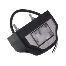 HORPOL LTD229 — LAMPA OŚWIETLENIA TABLICY REJESTRACYJNEJ DIODOWA, KLOSZ BIAŁY, CZARNA, 12/24V