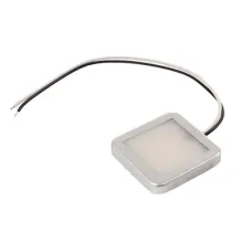WAŚ LW11N-24V — LAMPA OŚWIETLENIA WNĘTRZA 18-LED KLOSZ MLECZNY, SREBRNA RAMKA, 24V