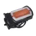 LAMPA ZESP. PRZEDNIA DIODOWA Z KIERUNKOWSKAZEM PRZEDNIM I BOCZNYM 12/24V, UNIWERSALNA L/P, WERSJA NA RURĘ + PRZEWÓD 1M