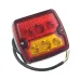 LAMPA TYLNA ZESP. 2-SEGM. L/P PRZYCZEPKA DIODOWA, 12/24V