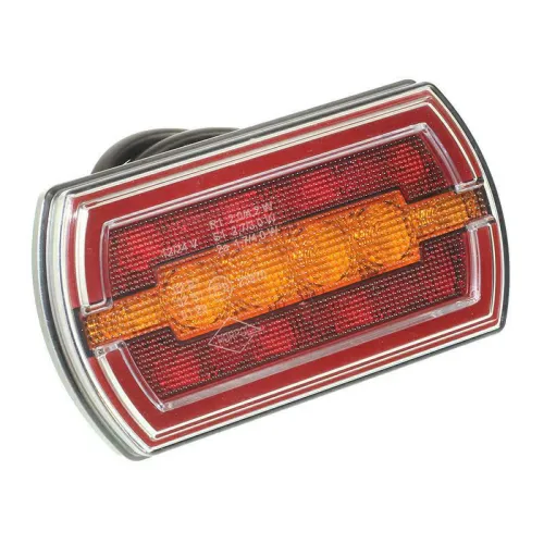LAMPA TYLNA ZESPOLONA DIODOWA L/P NEON, 32 DIODY LED, Z PRZEWODEM, 12/24V