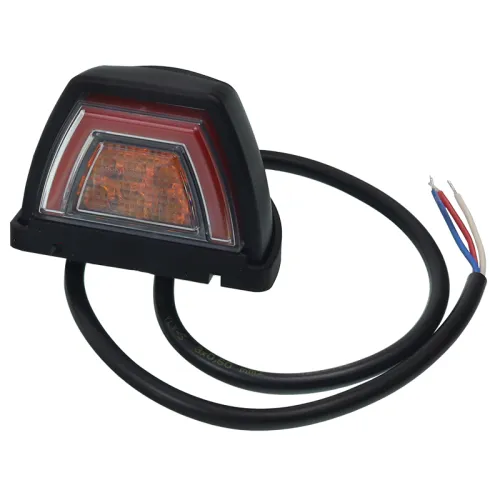 LAMPA ZESP. TYLNA DIODOWA Z KIERUNKOWSKAZEM PRZEDNIM, NEON, 12/24V, UNIWERSALNA L/P + PRZEWÓD 0,5M