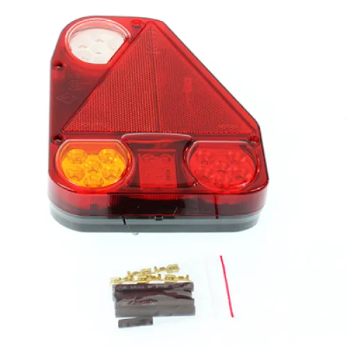 LAMPA TYLNA ZESP. PRAWA (LAMPA COFANIA) Z TRÓJKĄTEM, 12/24V, DIODOWA - NACZEPY
