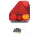 LAMPA TYLNA ZESP. LEWA (PRZECIWMGIELNE) Z TRÓJKĄTEM, 12/24V, DIODOWA - NACZEPY