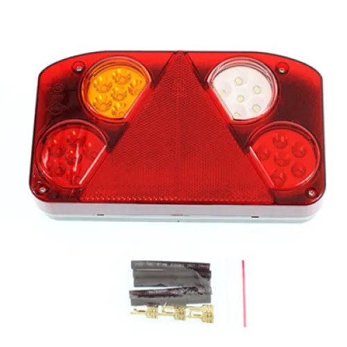 LAMPA TYLNA ZESP. PRAWA (PODŚW. TABLICY) Z TRÓJKĄTEM, 12/24V, DIODOWA - NACZEPY