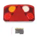 LAMPA TYLNA ZESP. LEWA (PODŚW. TABLICY) Z TRÓJKĄTEM, 12/24V, DIODOWA - NACZEPY