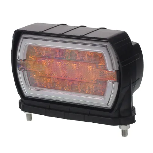 LAMPA ZESP. PRZEDNIA DIODOWA Z KIERUNKOWSKAZEM PRZEDNIM, 12/24V, UNIWERSALNA L/P, DOLNE MOCOWANIE + PRZEWÓD 1M