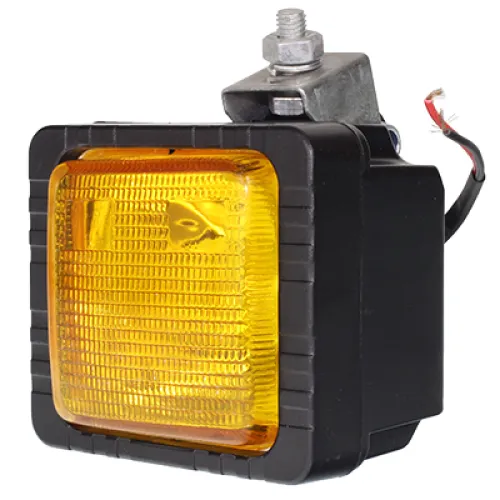 LAMPA ROBOCZA PROSTOKĄTNA PLASTIKOWA ŻARÓWKA, 12V, 55W, H3, ŻÓŁTA