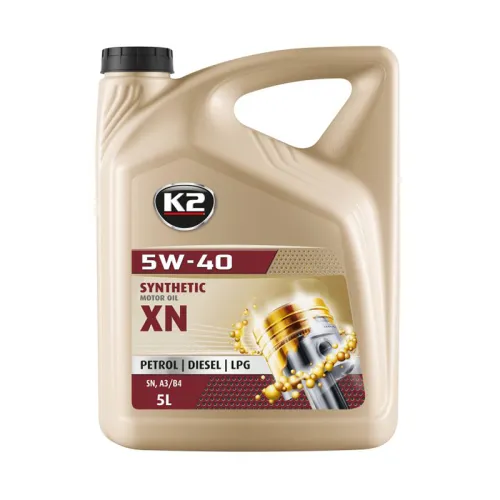 OLEJ SILNIKOWY  5W40 SN/CF XN - 5L - K2 TEXAR