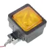 LAMPA ROBOCZA PROSTOKĄTNA PLASTIKOWA ŻARÓWKA, 12V 55W, ŻÓŁTA