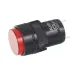 LAMPKA KONTROLNA DESKI ROZDZ. CZERWONA LED, Z ŻARÓWKĄ, 12/24V, FI 16MM