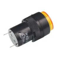 LAMPKA KONTROLNA DESKI ROZDZ. POMARAŃCZ. LED, Z ŻARÓWKĄ, 12/24V, FI 16MM