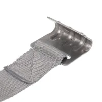 PAS Z HAKIEM PŁASKIM DO NACIĄGU FIRANKI NIERDZEWNY, L=650MM, B=45MM, SZARY